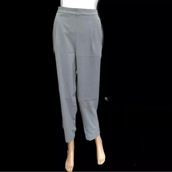 NWT MINISTRY OF SUPPLY Swift Drape Pants Gray Stretch Waist Pockets Zipper 12 - Picture 4 of 12